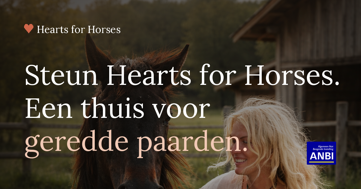 Shareable banner of Hearts for Horses
